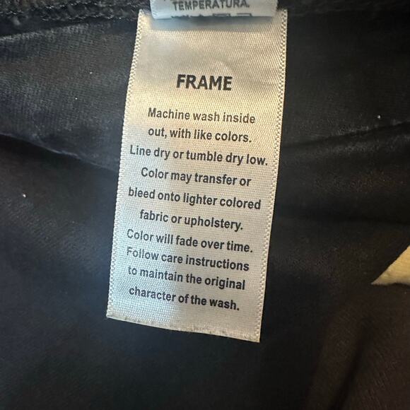 Frame Black Le Crop Mini Boot Jeans sz 27 - Picture 10 of 13